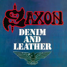 Saxon - Demin and Leather (White Blue Vinyl)