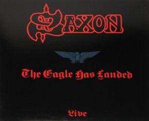 Saxon - The Eagle Has Landed (Live) Red Black Splatter Vinyl